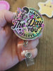 Have the Day You Deserve Pop Topper Swapfinity Retractable ID Badge Reel - - Topperswap