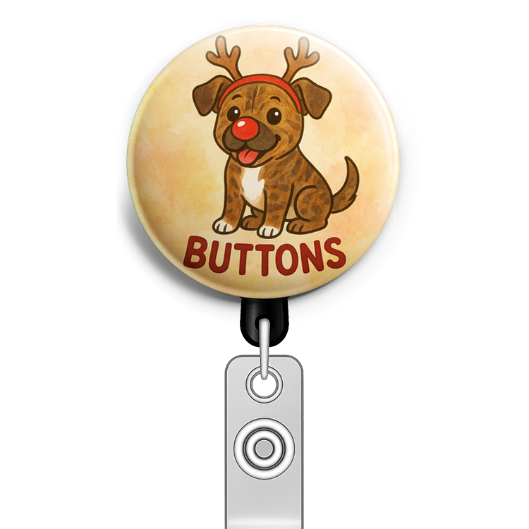 Custom Design – my pet dressed as a reindeer with a shiny red nose - Topper
