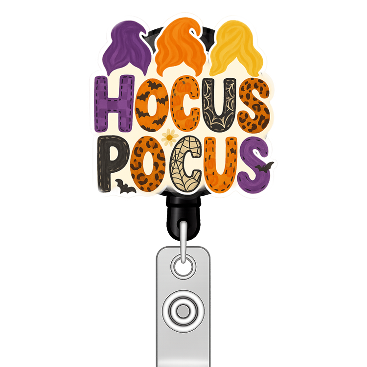 Custom Design – Halloween word art “Hocus Pocus” with bold patterned letters… - - Topperswap