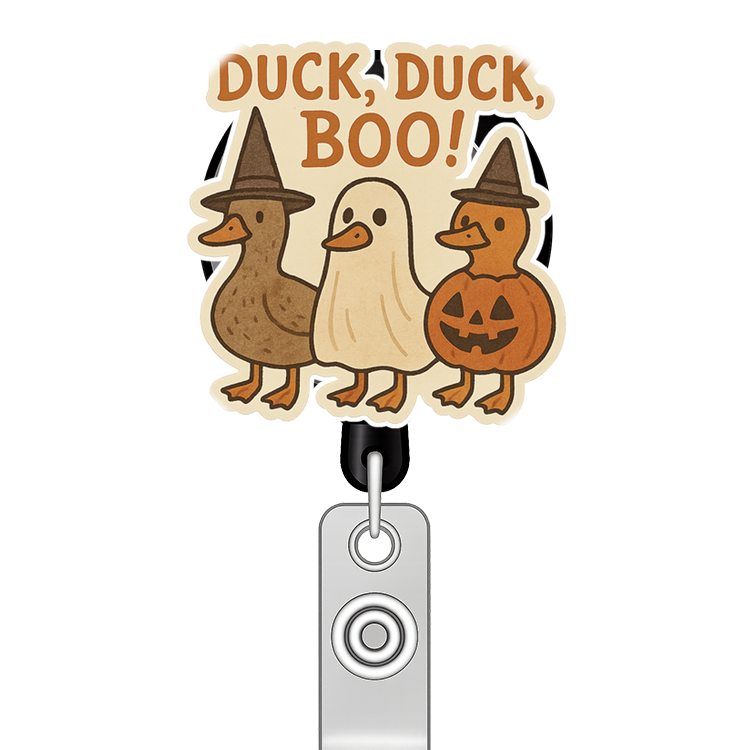 Custom Design – Three ducks in Halloween costumes standing in a row: witch,… - - Topperswap