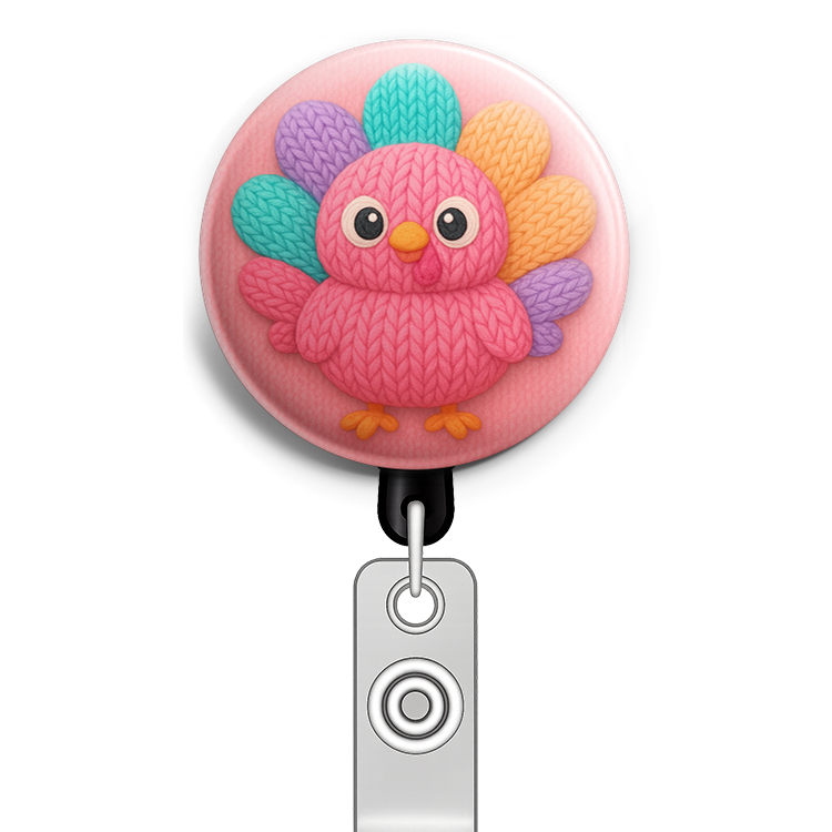 Custom Design – A very chunky pink kawaii turkey with eyes pointing in diffe… - - Topperswap