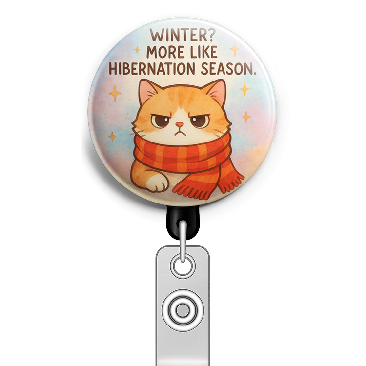 Custom Design – Grumpy cat with a scarf: 'Winter? More like Hibernation Seas… - - Topperswap
