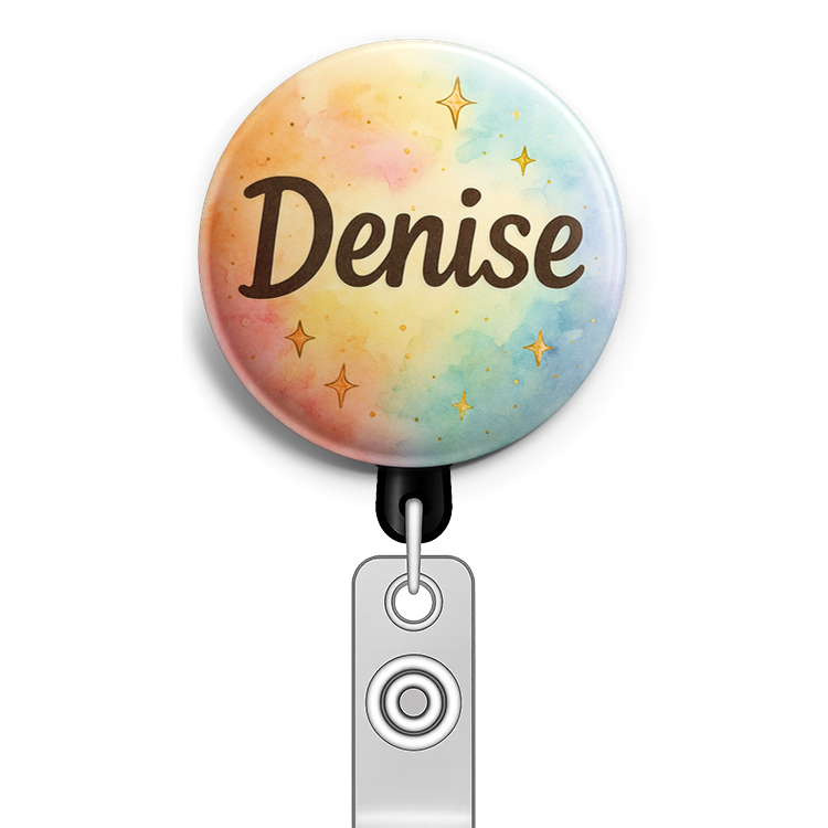 Custom Design – Denise something’s not right Include the exact name "Denise… - Badge Reel (Alligator, Black) - Topperswap
