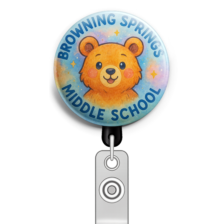 Custom Design – Bear head in the middle with Browning Springs Middle School… - Topper