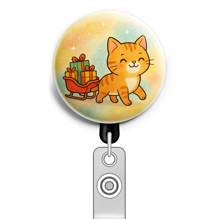 Custom Design – my pet pulling a mini sleigh filled with wrapped presents - Topper