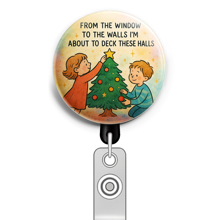 Custom Design – children decorating a Christmas tree vintage book style with… - - Topperswap