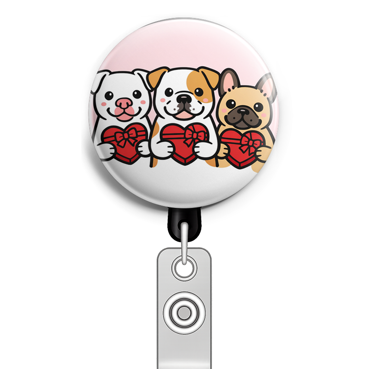 Custom Design – Create a circular design featuring three dogs, each holding… - - Topperswap