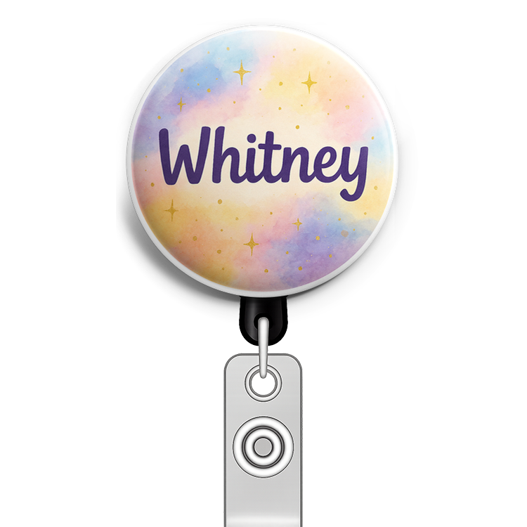 Custom Design – Cna Include the exact name "Whitney" prominently in the artw… - Badge Reel (Alligator, Black) - Topperswap