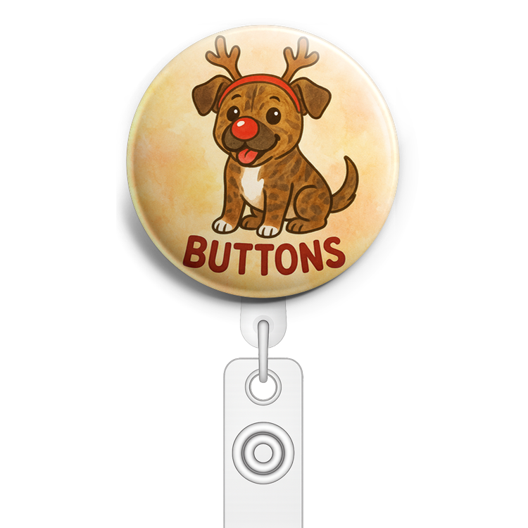 Custom Design – my pet dressed as a reindeer with a shiny red nose - Topper