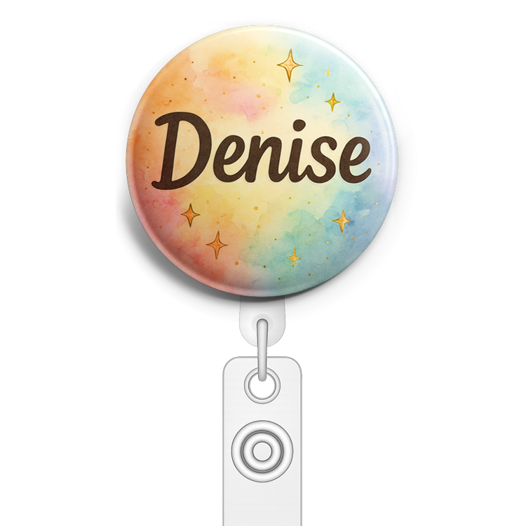 Custom Design – Denise something’s not right Include the exact name "Denise… - Badge Reel (Alligator, White) - Topperswap