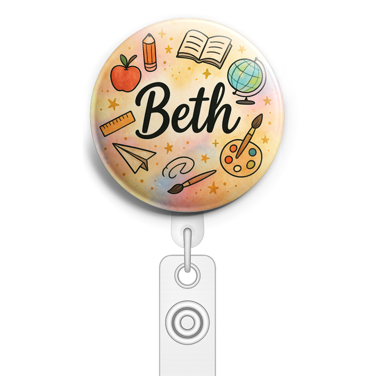 Custom Design – A personalized design prominently featuring the name "Beth"… - Topper