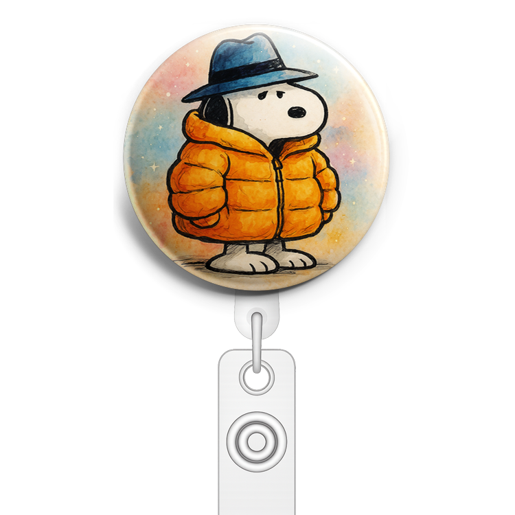 Custom Design – gangster snoopy with puffy oversized winter jacket. - Topper