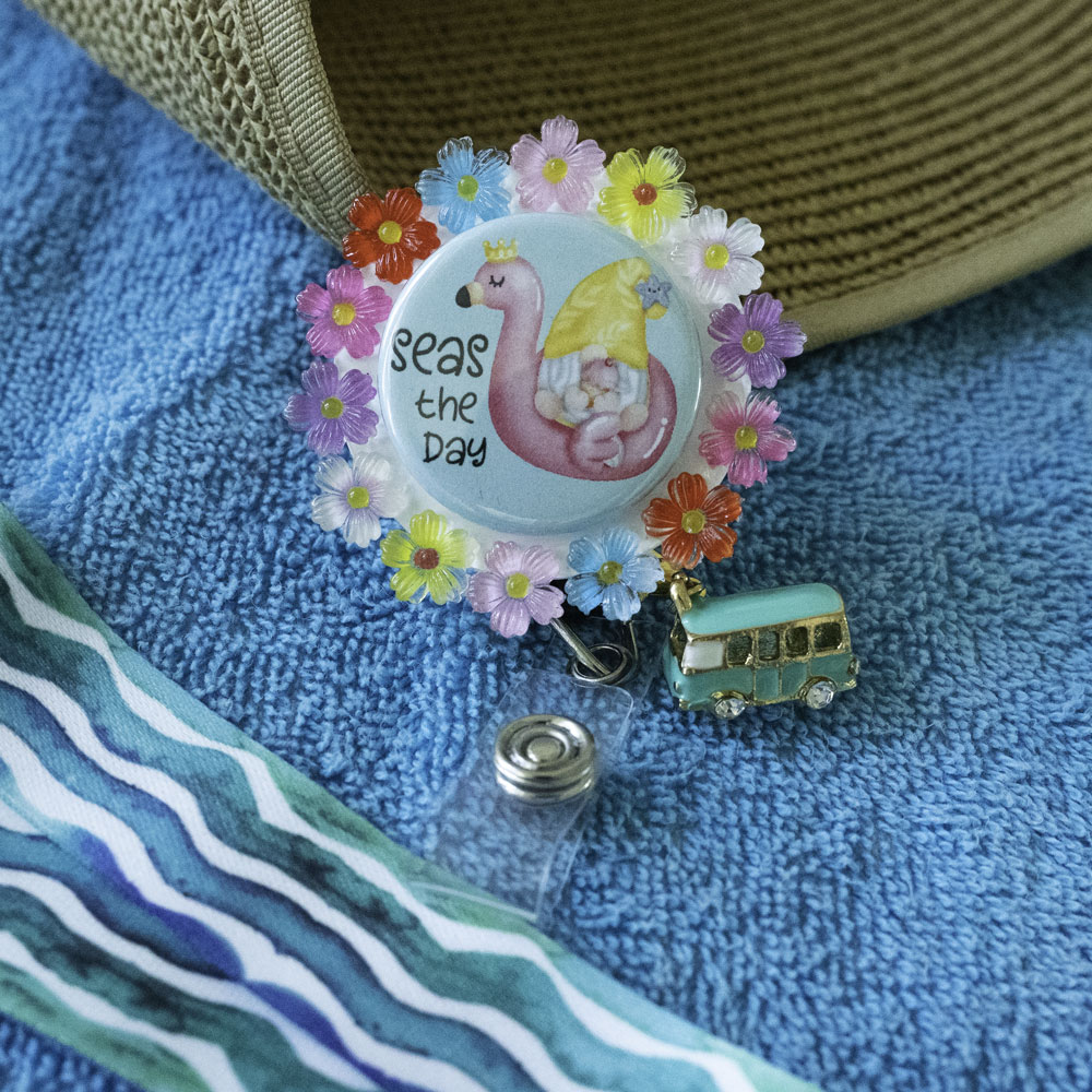 Beach Van Charm Badge Reel Add-on -  - Topperswap