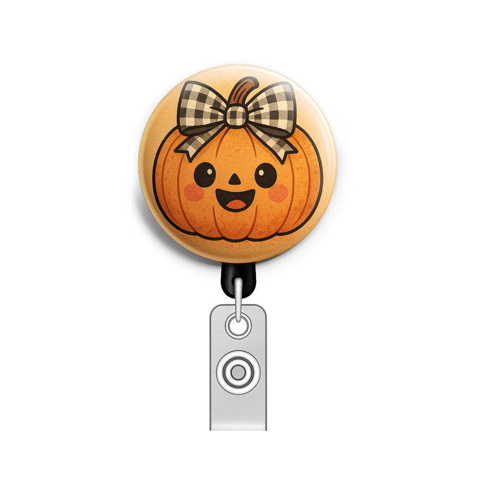 A vintage-style Halloween jack-o-lantern illustration with a… - Badge Reel