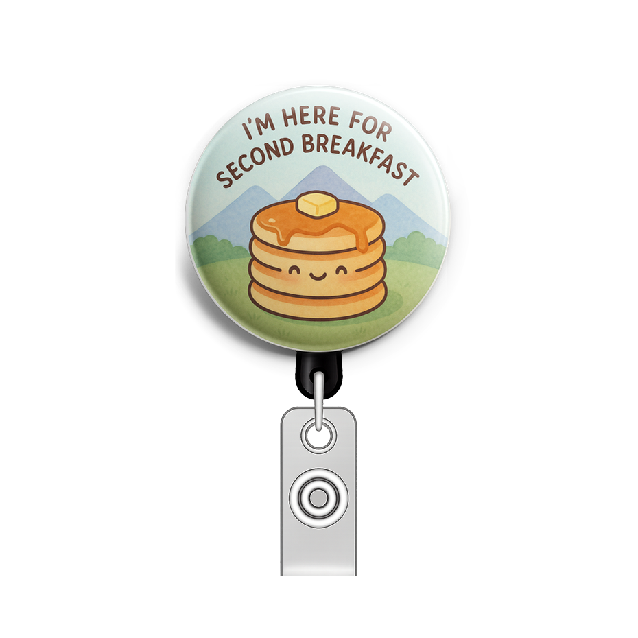 Custom Design – A stack of pancakes in front of a mountain backdrop with tex… - - Topperswap