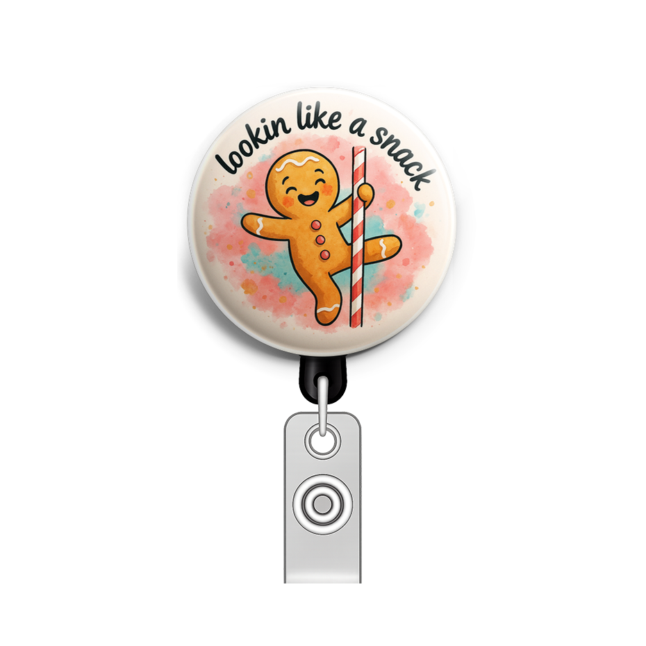 Custom Design – Happy ginger bread pole dancing on a candy can with text "lo… - - Topperswap