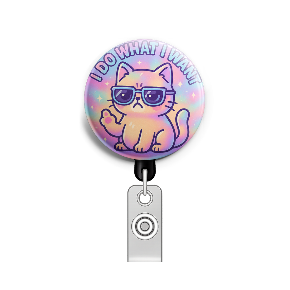 Custom Design – A grumpy cat wearing sunglasses with 'I do what I want' abov… - - Topperswap