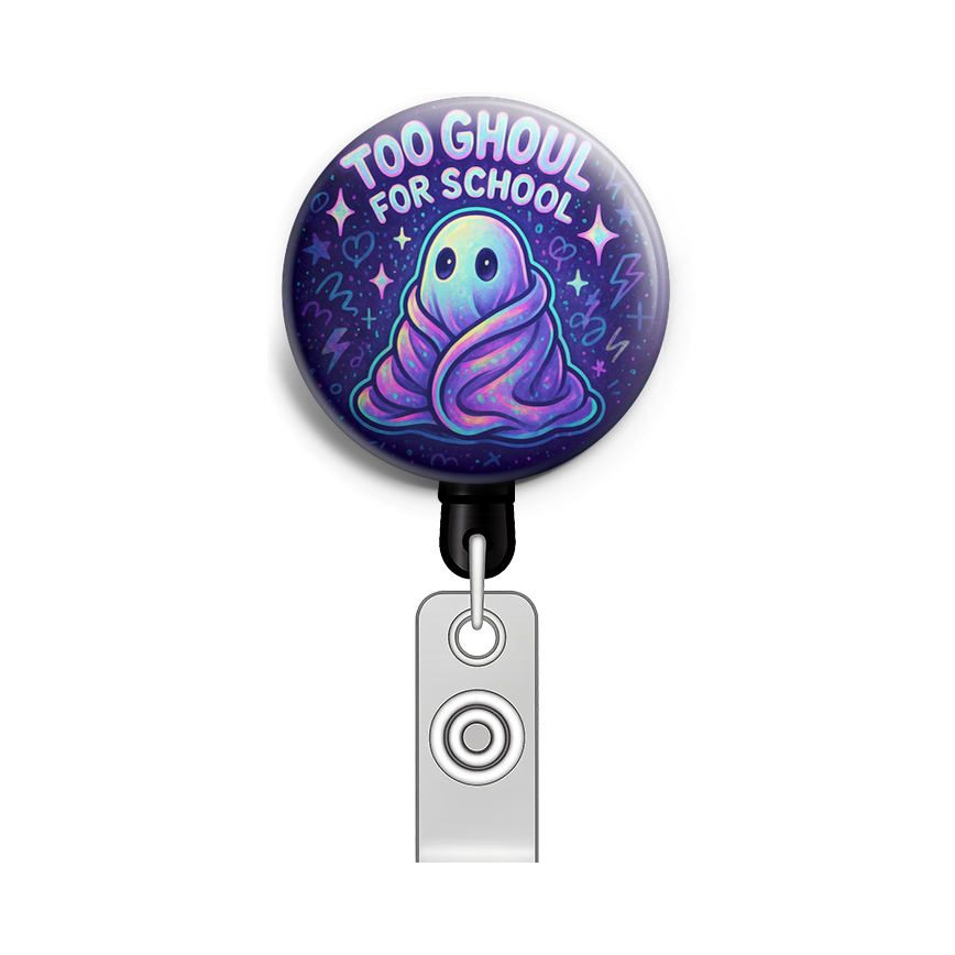 Custom Design – Ghost wrapped in a cozy blanket with text 'Too Ghoul for Sch… - - Topperswap