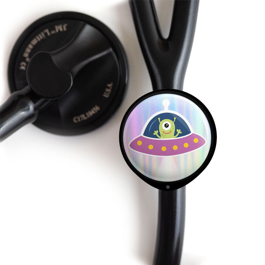 Alien Ship Stethoscope ID Tag -  - Topperswap