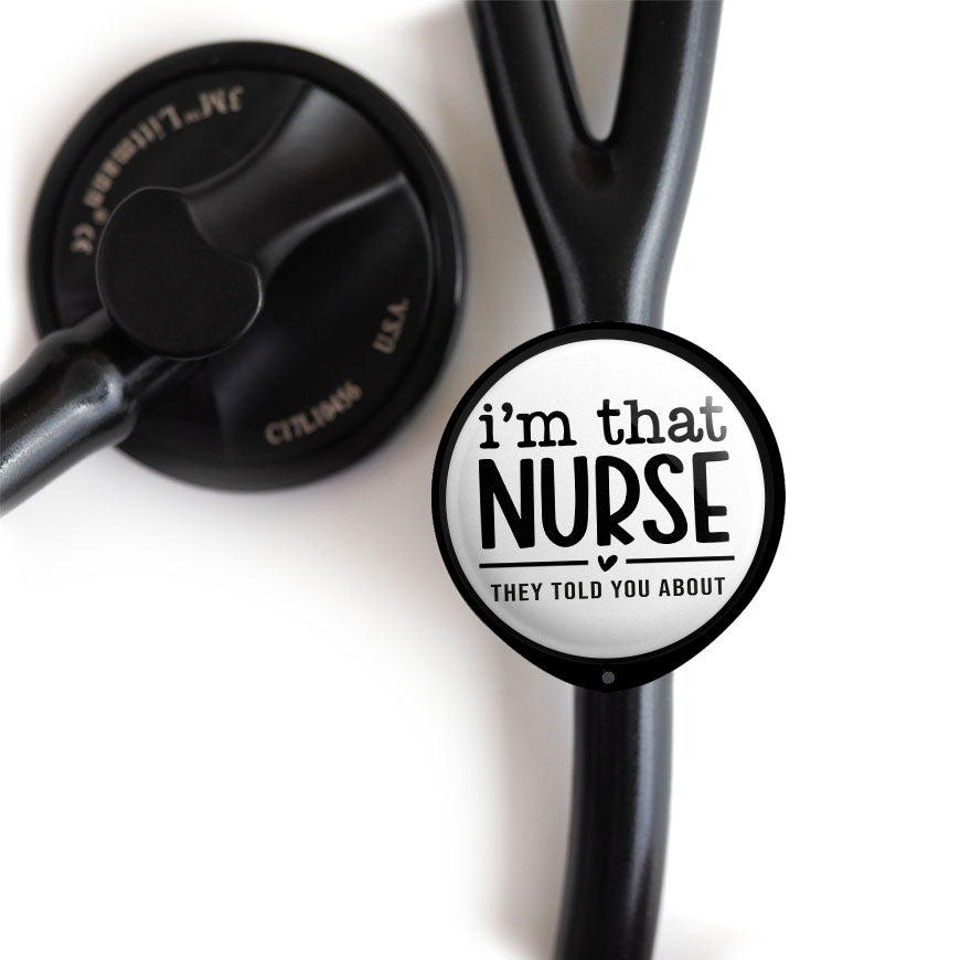 I'm Not That Nurse Stethoscope ID Tag -  - Topperswap
