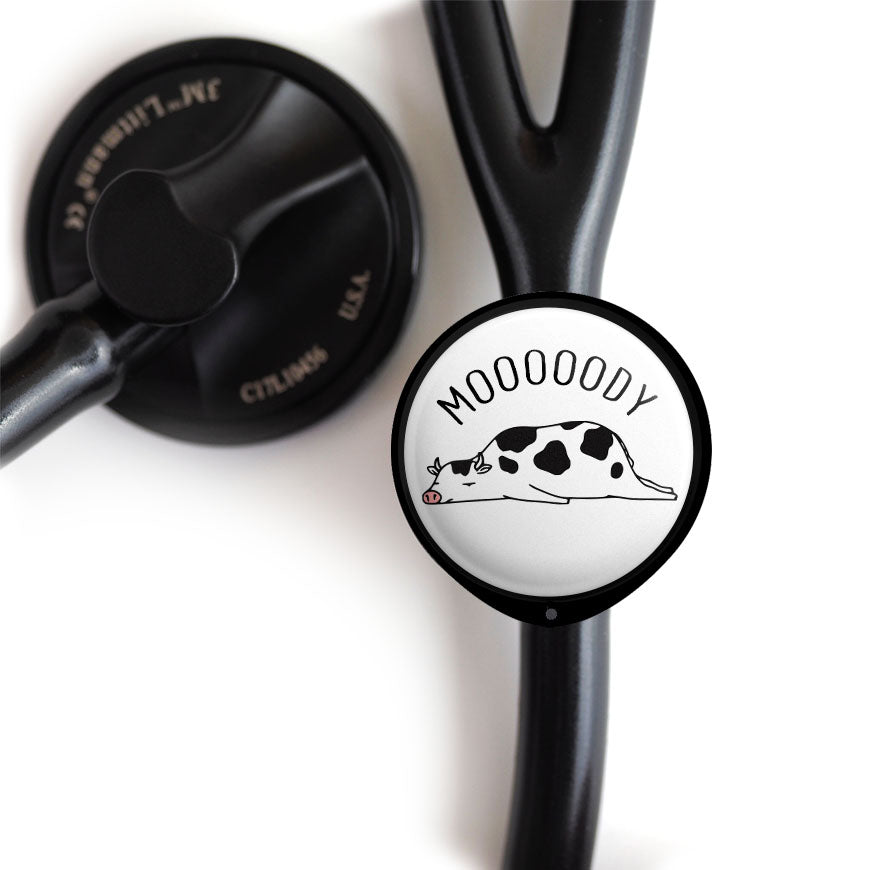 MOOdy Cow Stethoscope ID Tag -  - Topperswap