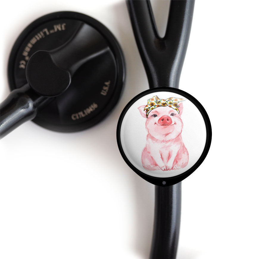 Pretty Pig Stethoscope ID Tag -  - Topperswap