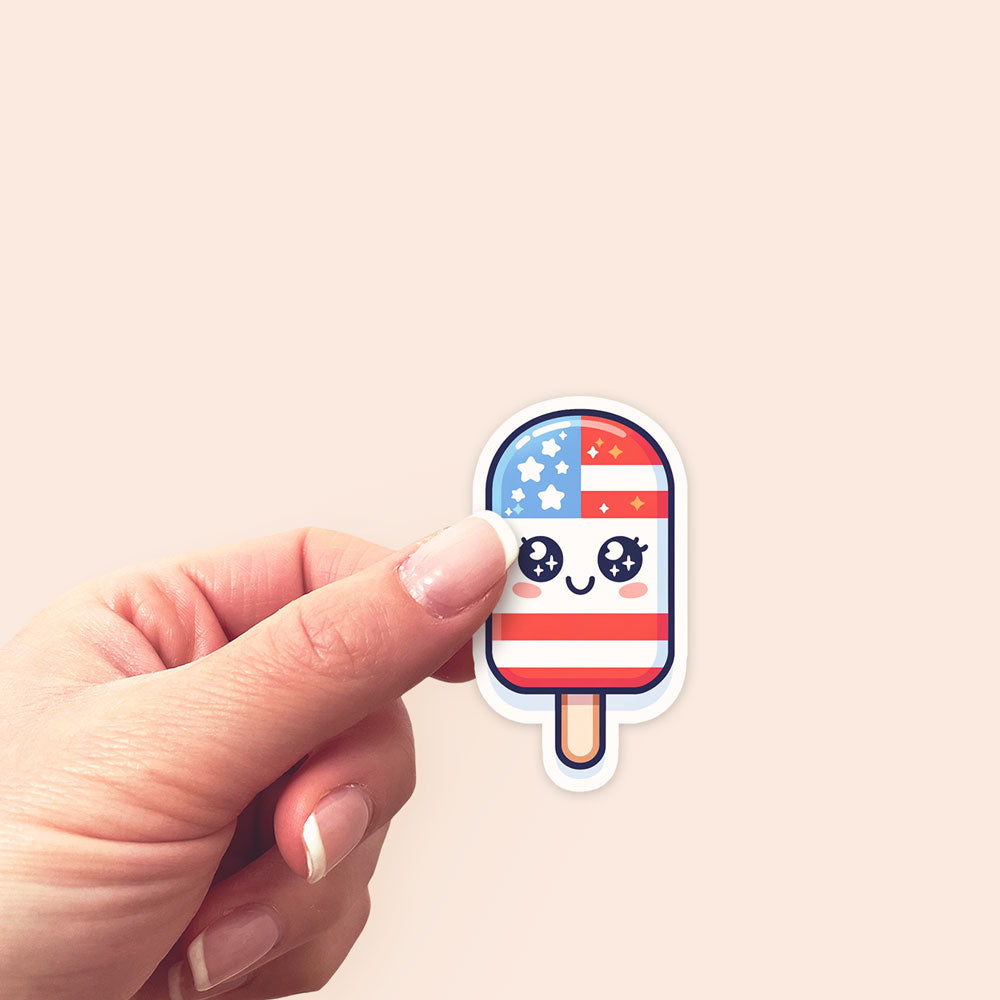 Patriotic Ice Pop Sticker