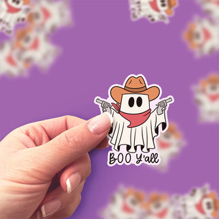 Boo Y'all Cowboy Sticker