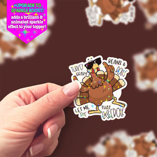 Turkey Casserole Dance Sticker
