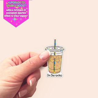 Coffee On the Rocks Sticker