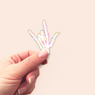 Radiant Hand Sticker