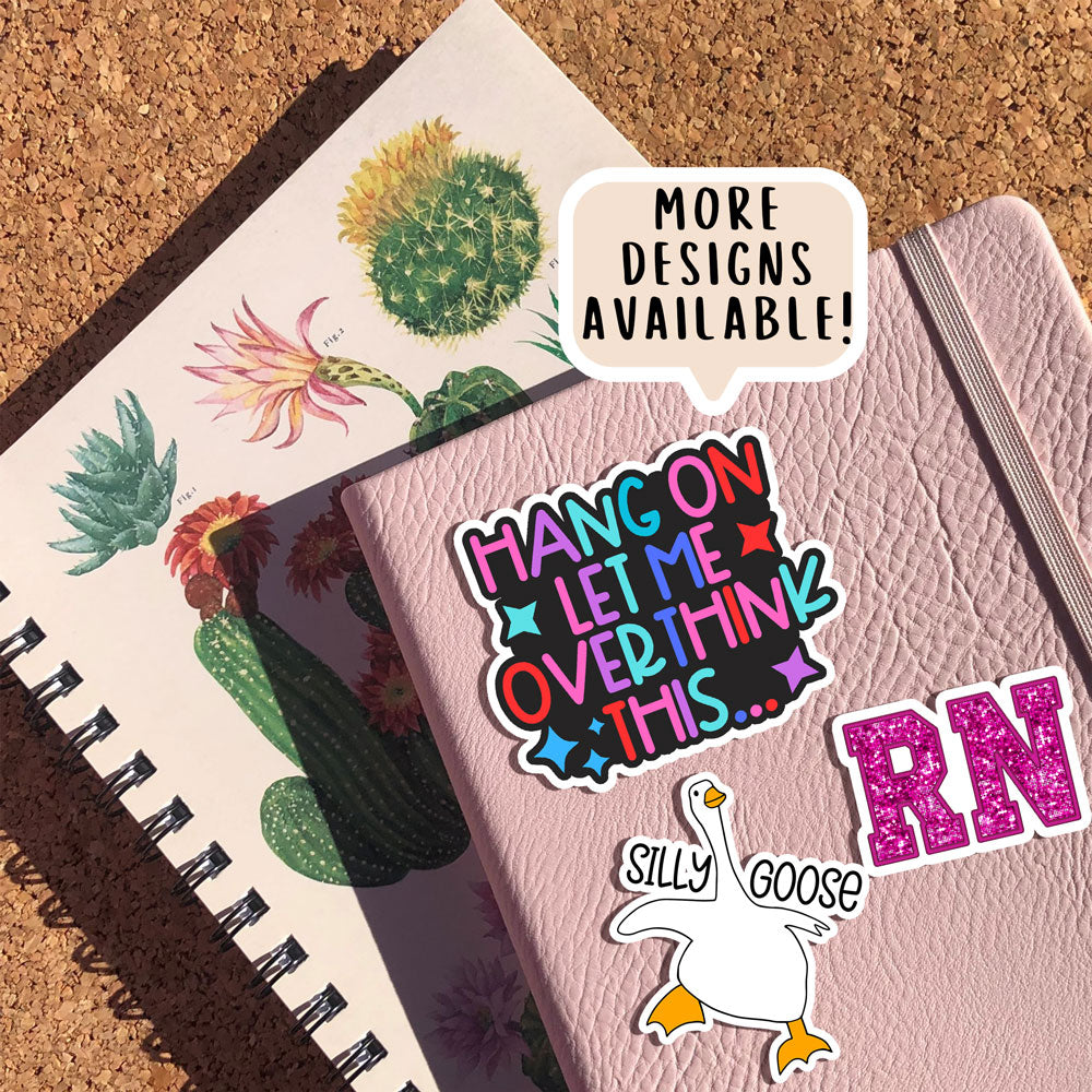 Glittery RN Sparkle Sticker -  - Topperswap