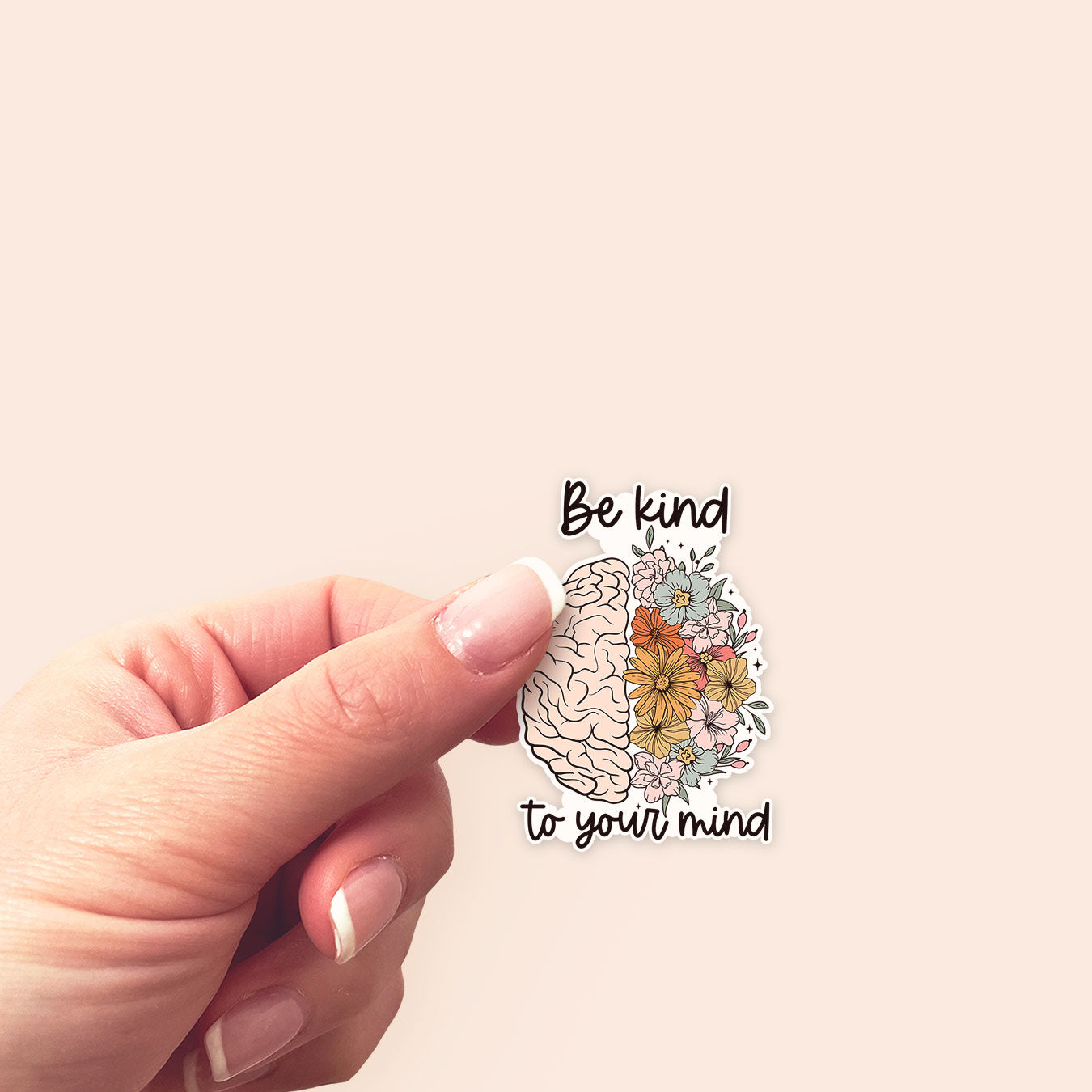 Be Kind to Your Mind Sticker - Classic Shine - Topperswap