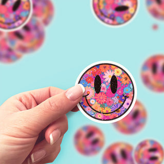 Flower Power Smile Sticker