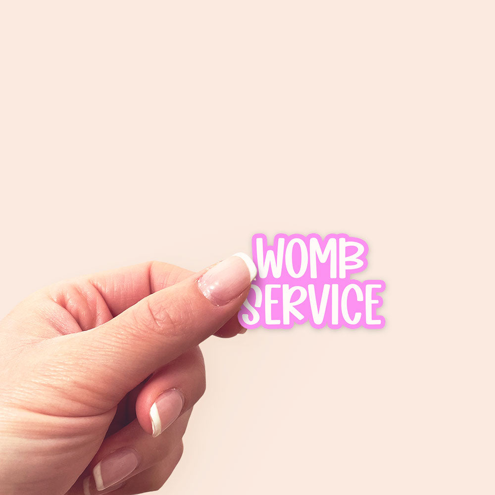 Womb Service Badge Sticker - Classic Shine - Topperswap