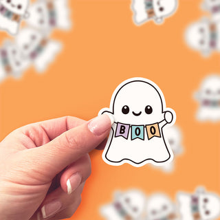 Boo-tiful Banner Ghost Sticker