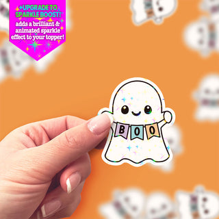 Boo-tiful Banner Ghost Sticker