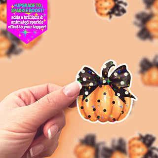 Polka-Dot Pumpkin Perfection Sticker