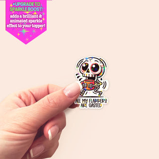 Flabber Gasted Sticker