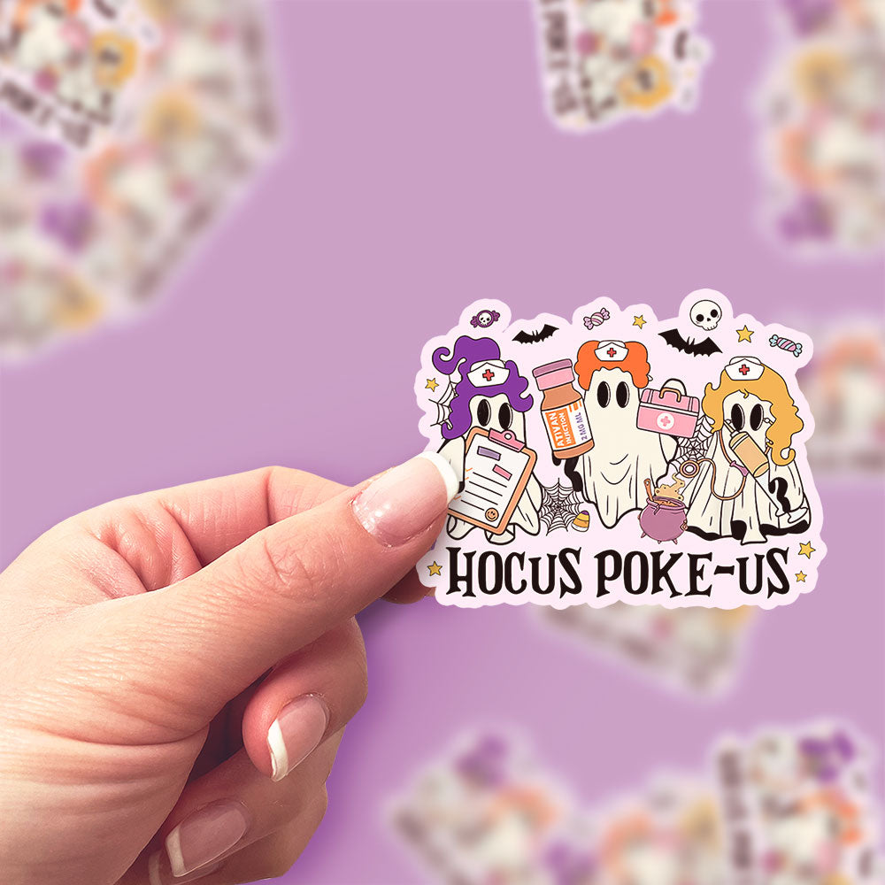 Hocus Poke-Us Sticker - Classic Shine - Topperswap