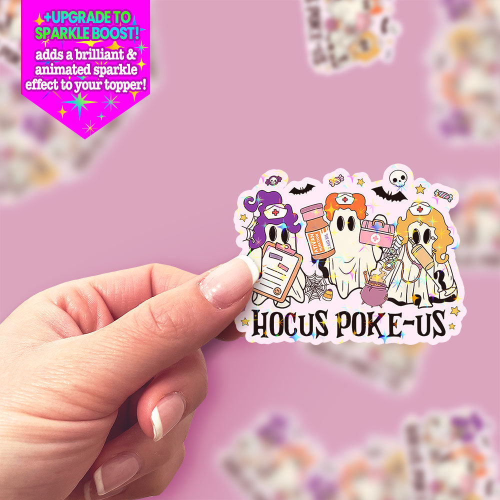 Hocus Poke-Us Sticker - Make it Sparkle - Topperswap