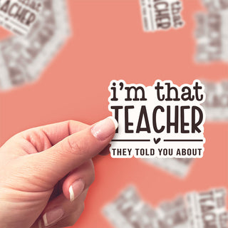 That Teacher Sticker