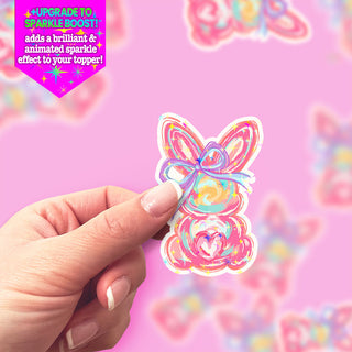 Easter Bunny Swirl Sticker