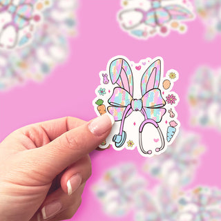 Easter Bunny Nurse Sticker
