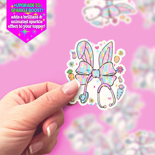 Easter Bunny Nurse Sticker