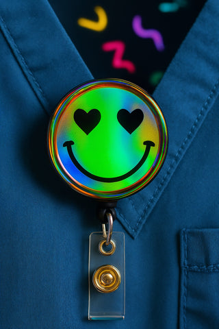 Holographic Heart-Eye Smile Face Topper – Limited Edition! Pop Topper