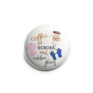 Coffee, Scrubs, and Rubber Gloves Topper
