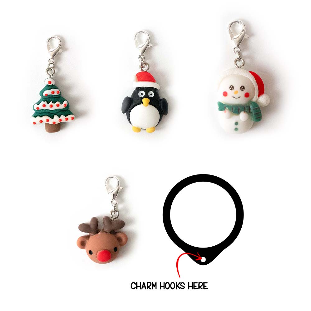 Christmas Charm Bundle 4-Pack + Charm Swapfinity Swapper Frame -  - Topperswap