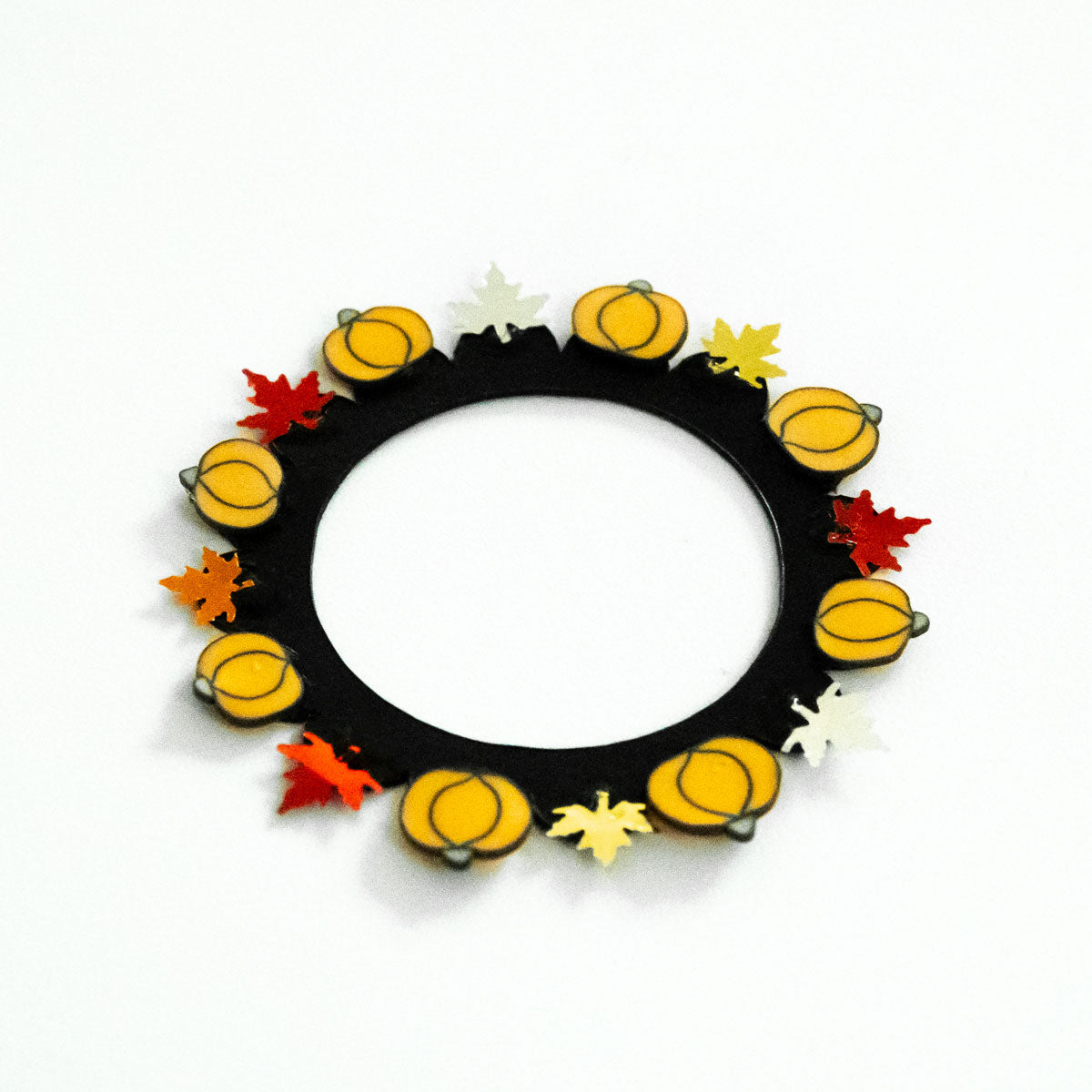 Autumn Fall Leaves & Pumpkins Swapfinity Swapper Frame -  - Topperswap