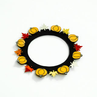 Autumn Fall Leaves & Pumpkins Swapfinity Swapper Frame